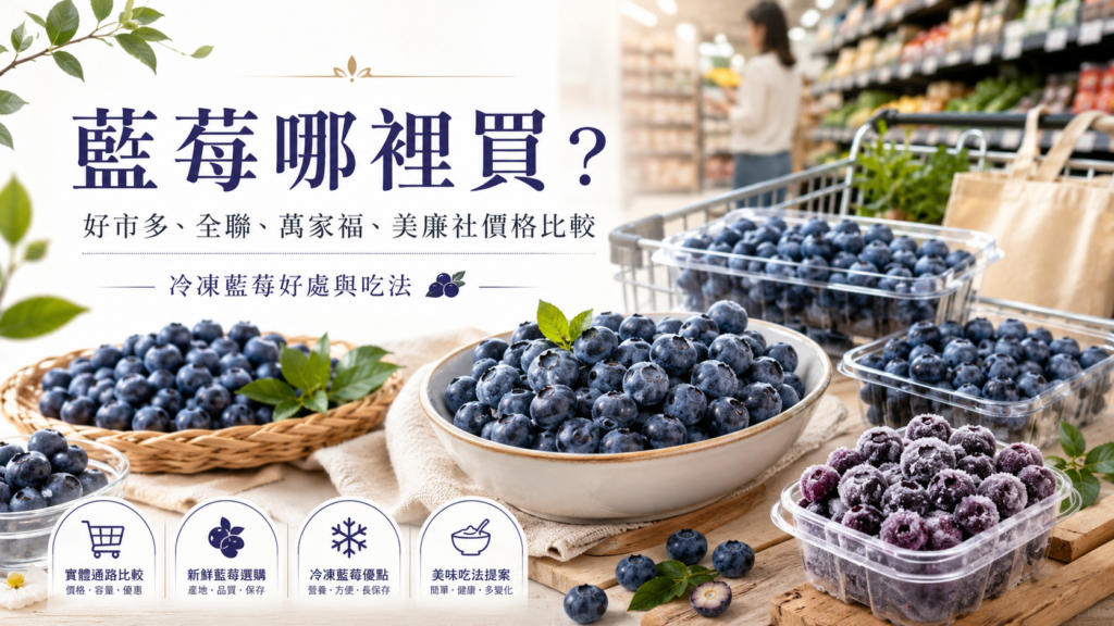 好市多藍莓超難搶！藍莓哪裡買？好市多藍莓、全聯藍莓、萬家福藍莓、美廉社藍莓價格比較｜冷凍藍莓好處與吃法 image 1