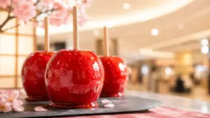 日本 蘋果糖 東京林檎製飴所 嘉義登場 POMME d’AMOUR TOKYO 新光三越嘉義垂楊店，東京林檎製飴所 日本祭典人氣蘋果糖、口味與價格 image 1