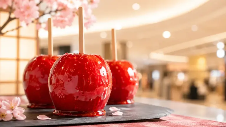 日本 蘋果糖 東京林檎製飴所 嘉義登場 POMME d’AMOUR TOKYO 新光三越嘉義垂楊店，東京林檎製飴所 日本祭典人氣蘋果糖、口味與價格