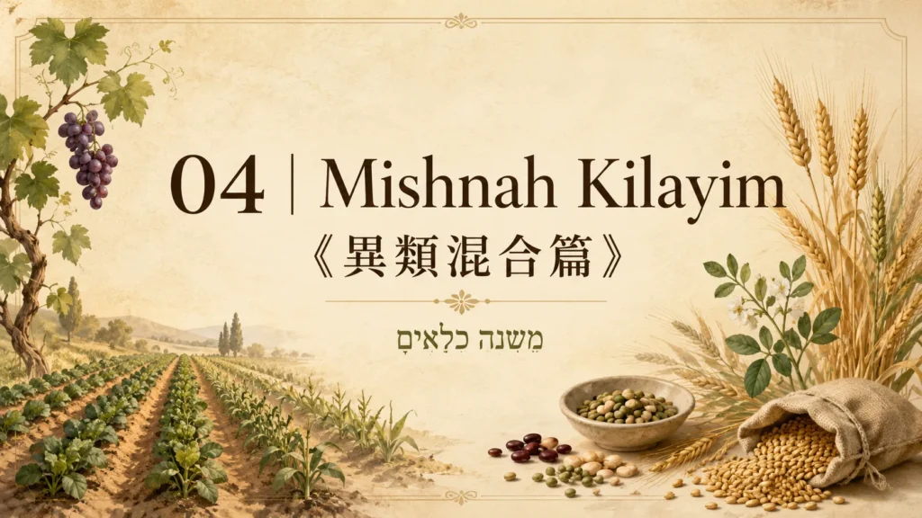 04｜Mishnah Kilayim《異類混合篇》完整九章｜Hebrew 原文、Essentially Literal English 與繁體中文直譯 image 1