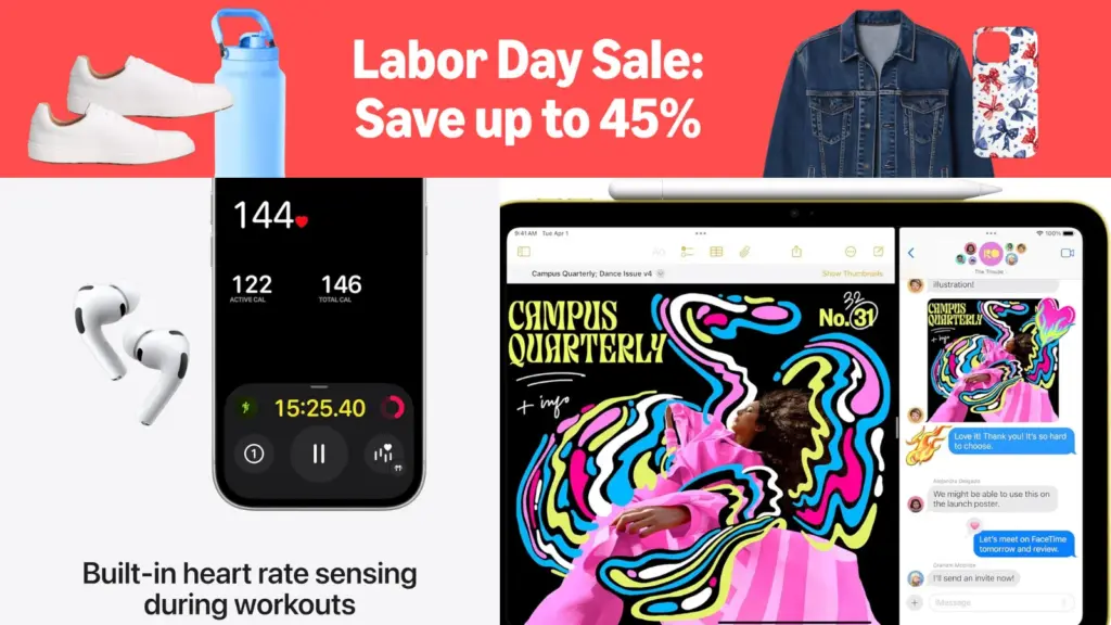 Amazon Apple Deals 2026 Amazon Labor Day Sale AirPods 4 $99, Apple Watch Series 11 $299, iPad & MacBook Discounts image 1