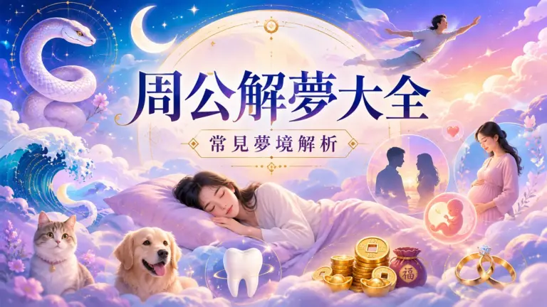 周公解夢大全|夢到蛇、水、前任、懷孕、掉牙、錢、貓狗、結婚、飛翔代表什麼?