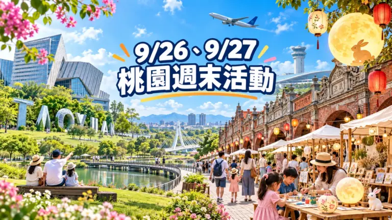 2026桃園週末活動|9/26、9/27中秋連假親子景點、免費展覽與藝文活動整理
