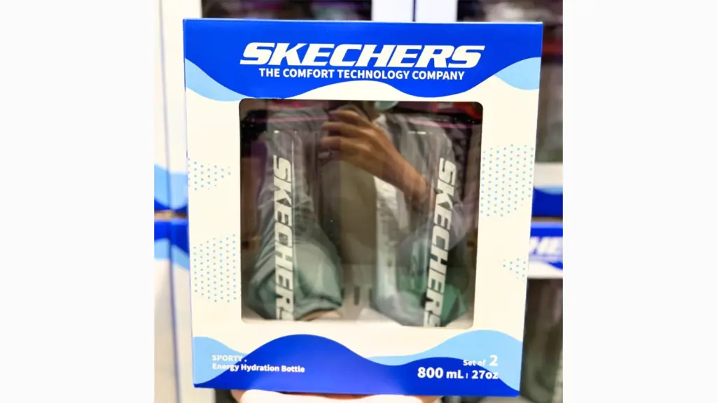 COSTCO 好市多 Skechers 冷水瓶 水壺 賣場新發現｜Tritan 800ml×2入，一鍵彈蓋、安全鎖與提帶設計 image 1