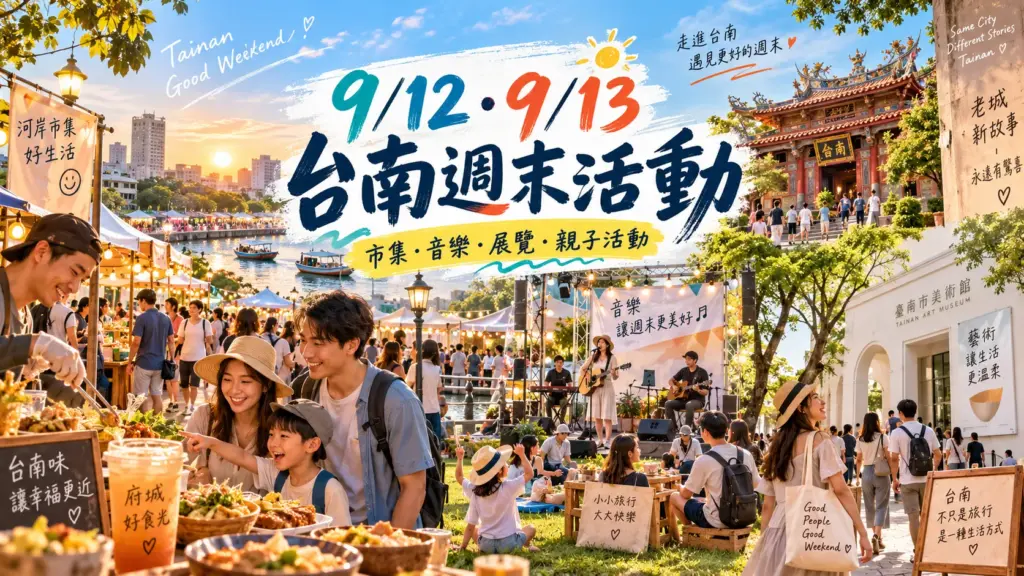 9/12、9/13 台南週末活動推薦｜四鯤鯓水上市集、動漫祭、免費音樂會、芭樂節一次看 image 1