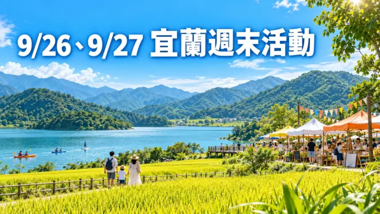 9/26、9/27 宜蘭週末活動|水印大湖開園、頭圍大歌廳、親子劇場與免費展覽整理
