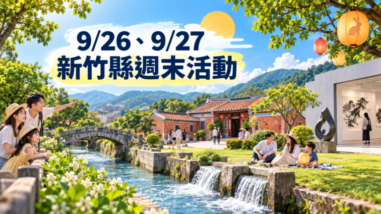2026新竹縣週末活動|9/26、9/27古蹟走讀、免費展覽與親子景點一次看